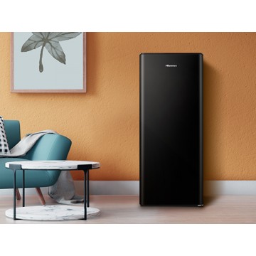 Hisense Μονόπορτο Ψυγείο 165lt Υ126.5xΠ51.9xΒ51.3εκ. Μαύρο RR220D4BΒE